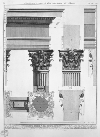 Pantheon, Taf. XXVI von Francesco Piranesi